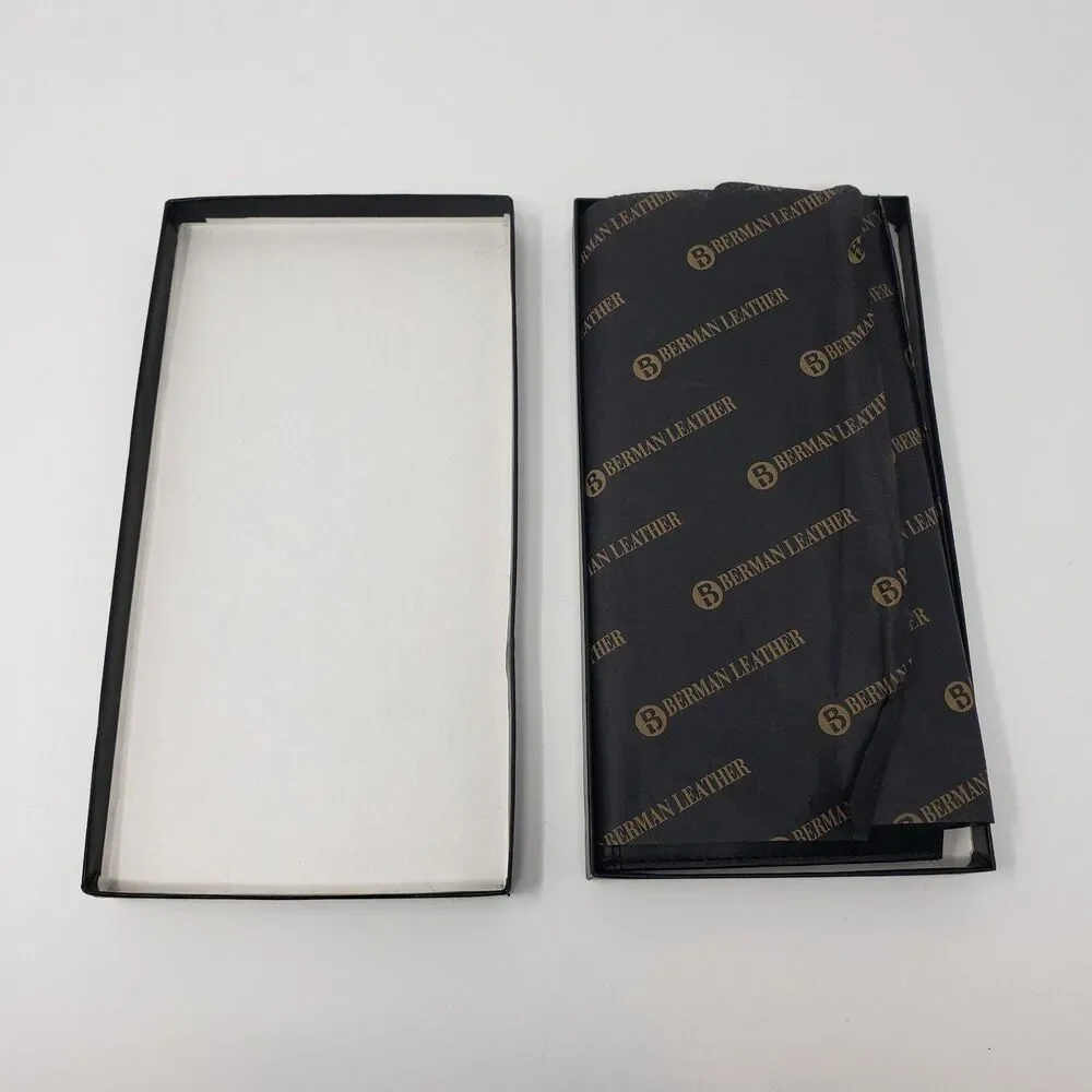 Berman Leather UniCare Wallet Mens Black Zip Travel Checkbook Organizer Case